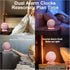 Loud Alarm Clock for Heavy Sleepers - Portable Bluetooth Speaker with White Noise Machine, RGB Night Light with Music