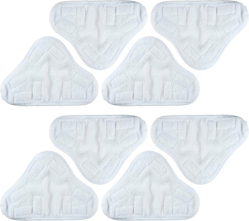 BlueStars 8-Pack Microfiber Steam Mop Pads, Washable & Reusable Replacement Pads for 5-in-1 Steam Mop Models
