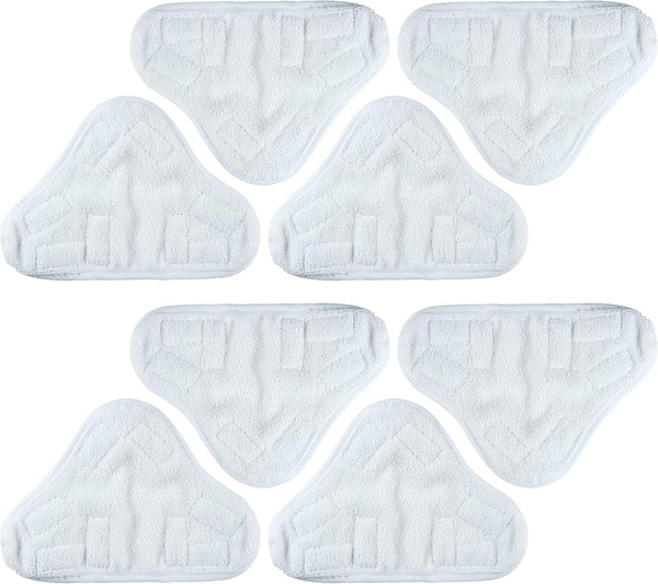 BlueStars 8-Pack Microfiber Steam Mop Pads, Washable & Reusable Replacement Pads for 5-in-1 Steam Mop Models