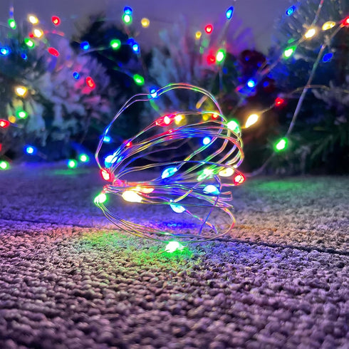 Etinga 10 Pack 10 3.3ft 10 Pack) Fairy Lights Battery Operated String Lights, LED on Silvery Copper Wirefor Flowers