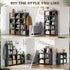 12 Room,Office,Closet, Mavivegue Book Shelf, Cube Storage Organizer, DIY Bookcase, Metal Bookshelf,Tall Book case