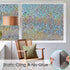 Beautysaid 3D Rainbow Prism Window Clings - Stained Glass Privacy Film, Heat Blocking, 17.5x78.7in (Brown)