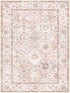 Washable Vintage Boho Area Rug 2×3, Non-Slip Pink Doormat for Bathroom, Kitchen, Entryway