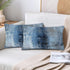 Blue and Grey Abstract Art Pillow Cover, Gallery Modern Decorative Throw Pillows Cushion Cover, Set of 2