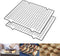 Cooling Racks, Non-Stick Stainless Steel Baking Rack Tray, 2 Pack 11.02 Inch Cake Cooling Wire for Biscuit, Pizza