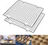 Cooling Racks, Non-Stick Stainless Steel Baking Rack Tray, 2 Pack 11.02 Inch Cake Cooling Wire for Biscuit, Pizza