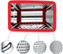 Spring Chef Professional Cheese Grater - XL Stainless Steel 4 Sided Box Grater for Kitchen, Perfect for Parmesan,