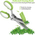 2025 Upgraded Herb Scissors, Effortless Shears Cutter Tool with Sharp Stainless Steel Blades, Green