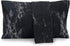 Elegant Comfort Luxury Ultra-Soft 2-Piece Pillowcase Set, 1500 Premium Microfiber, Standard/Queen, Black Marble