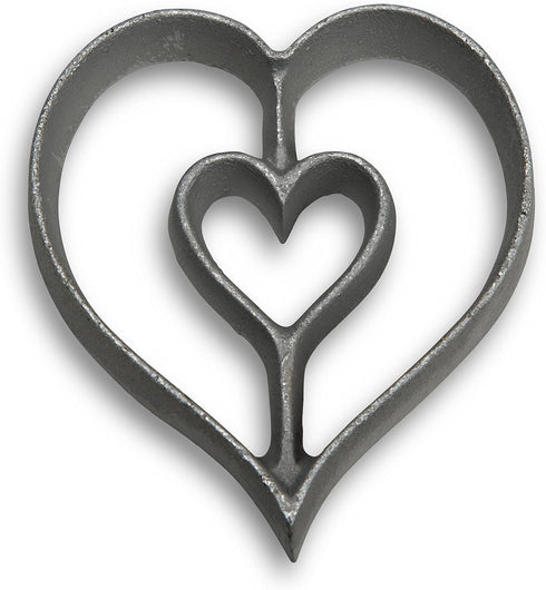 Kitchen Supply Rosette Mold for Scandinavian Cookies - Achappams, Buñuelos Rosette Iron (Heart) for Baking