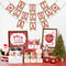 Hot Cocoa Bar Supplies Christmas Hot Cocoa Bar Banner Snowflake Red Hot