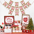 Hot Cocoa Bar Supplies Christmas Hot Cocoa Bar Banner Snowflake Red Hot