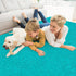 8x10 Big Blue Fluffy Rug Shaggy Area Rug,Large Area Rugs for Boys Bedroom Livingroom, Soft Cute Baby Play Mat, Indoor