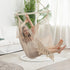 Hammock 330lbs, ChairMax Large Hanging Chair, Soft Cotton Rope Swing Chair with High Load-Bearing Metal Rod,Indoor