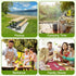 Joy Bubble 96in, Picnic Table Cover with Bench Covers Windproof Waterproof Picnic Table Covers Camping Tablecloth