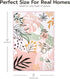 2x3 Joiedomi Door Mat Indoor Entrance Machine Washable Art Floral Small Rugs for Entryway Non-Slip Rubber Backing Bath