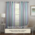 ACHIM Spectrum Rod Pocket Panel Window Curtain - 50 Inch Width, 63 Inch Length, Lilac/Turquoise, Semi-Sheer Polyester