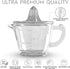 Glass Measuring Cup 2-Cup with Lemon and Lime Juicer, Manual Juicer, and Liquid Measuring Cup
