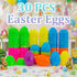 Celmuron 30Pcs 2.76'' Colorful Easter Eggs | Bright Fillable Plastic Eggs for Easter Egg Hunt, Party Favors, Classroom
