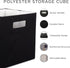 DII Collapsible Polyester Storage Cube, Solid, Lightweight and Durable, Small Square, 11x11x11", Black