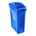 Rubbermaid Slim Jim Trash Can Lid, Blue Waste Lid for Paper/Bottle/Can, Compatible with 23 Gallon Container