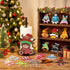 Otoolling Countertop 15 Set Holiday Interchangeable Paper Towel Holder Highland Cattle Metal Stand Towels Paper Holder