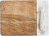 Creative Co-Op Mango Wood and Marble Cheese and Cutting Board with Inlaid Marble Pestle
