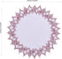 24 inches 24 White Dark Red Linen Lace Doily Round Coffee Table Topper Dresser Scarf Place Mats (Dark Red, Round)