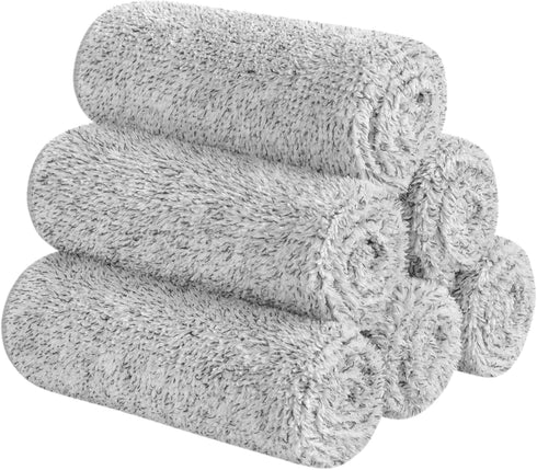 SINLAND Microfiber Face Cloths Highly Absorbent Washcloths Soft Feel Fingertip Towels Multi-Purpose