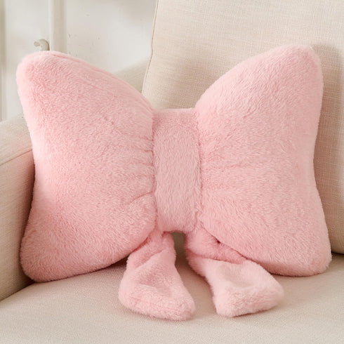 XIAIJIA Bow Pillow Decorative Pillows Aesthetic Home Decor Soft Seat Cushions Cute