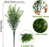 Artificial Plants Flowers Grass Shrubs 8 Pack No Fade Faux Plastic Flowers for Farmhouse Garden Porch Patio Indoor
