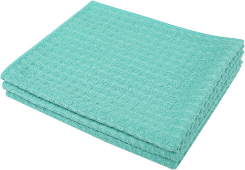 16inch 19inch 3 Pack Microfiber Dish Cloths Thick Waffle Weave Kitchen Dish Rags Ultra Absorbent Odor Free Dishcloths X