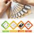 Spring Chef Stainless Steel Measuring Spoons - Set of 8 with Leveler for Dry & Liquid Ingredients, Fits in Spice Jars