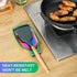 Rainbow Stainless Steel Spoon Rest for Kitchen Counter, Large Utensil Holder, Dishwasher Safe Kitchen Accessories