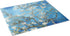 Tempered Glass Cutting Board, Van Gogh Design Green Flower, Large Heat Resistant, Dishwasher Safe 12x14 inch