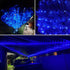 8 Pack 16ft 50 QITONG Blue Fairy Lights Battery Operated, Each LED Outdoor String Lights, Silver Wire Mini Twinkle