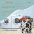 SELIONLIKN 18.9" x16.5" Cows Skin Brown Print Laundry Basket Foldable With Handles Tote Bag Oxford Cloth Animal Funny