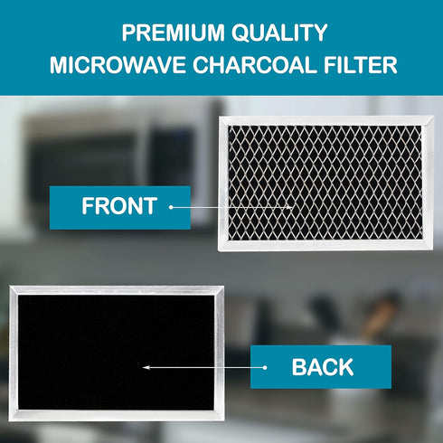GE JX81J Microwave Recirculating Charcoal Filter (4-Pack) for WB02X11124 and WB06X10823 Models
