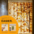 72 72 Inches 180 Fairy Lights for Shower Curtains, Waterproof String Lights for x Shower Curtains Battery Operated Warm