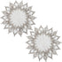 SynHHergyx Natural Linen Doilies, 2 Pcs 15 Inch Round Lace Doilies for Tables