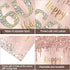 60th Birthday Door Banner Decorations for Women, Pink Rose Gold Happy 60th Birthday Poster Sign Decor