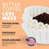 Tupkee Coffee Filters 4-6 Cups, 200 Count Junior Basket Style, Chlorine Free Paper Coffee Filter, Made in USA