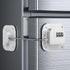 Child Proof Fridge Door Lock with Adhesive, Combination Latch for Kids and Pets, Self Adhesive