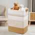 DOFASAYI Laundry Hamper, 85L Large Basket with Leather Handles, Decorative Storage for Blankets, Clothes Hamper