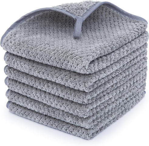 MaopaoBeauty Washcloth Set for Bathroom - Quick Drying - Ultra Soft Microfiber