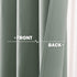 NICETOWN Blackout Tiers Valance Curtain, 2 Panels 52" x 30", Thermal Insulated Grommet, Greyish Green for Kitchen/Office