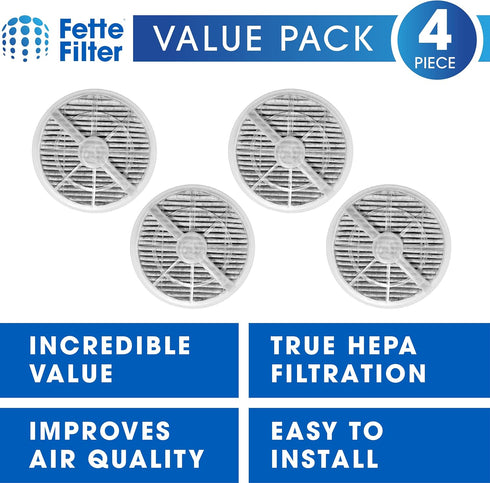 Fette Filter - True HEPA Replacement Filters with Activated Carbon for Fridababy, Meleden, RIGOGLIOSO GL-2103