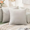 MIULEE 26x26 Inch Euro Sham Velvet Pillow Covers, Set of 2 Large