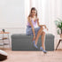 30 Inches 15"D 30"W 15"H) LEMY Folding Ottoman Storage Bench, Foot Rest Stool with Wooden Divider&Large Storage Space