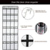 Over The Door Shoe Organizer with 24 Mesh Large Pockets, Hanging Shoe Rack for Men Women Kids, 58x21 Inch